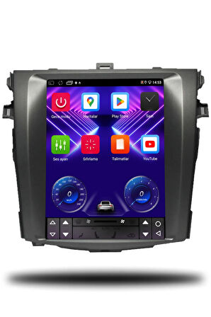 Corolla Tesla 2007-2011 Uyumlu Android Multimedya + CarPlay + 2gb RAM + 32gb Hafıza