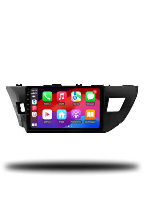 Toyota Corolla 2013-2015 Uyumlu Android Multimedya + CarPlay + 4GB RAM + 64GB Hafıza Uyumlu