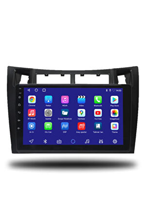 Toyota Yaris 2007-2011 Uyumlu Android Multimedya + CarPlay + 4GB RAM + 64GB Hafıza