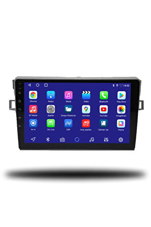Toyota Verso 2009-2017 Uyumlu Android Multimedya + CarPlay + 2gb RAM + 32gb Hafıza