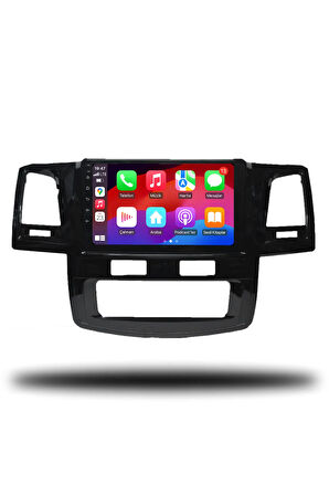 Toyota Hilux 2008-2015 Dijital Klima Android Multimedya + CarPlay + 4GB RAM + 64GB Hafıza Uyumlu