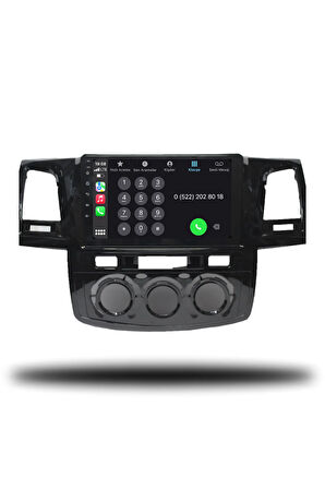 Toyota Hilux 2005-2008 Manuel Klima Uyumlu Android Multimedya + CarPlay + 4GB RAM + 64GB Hafıza