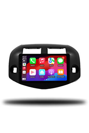 Toyota Rav4 2007-2012 Uyumlu Android Multimedya + CarPlay + 4GB RAM + 64GB Hafıza