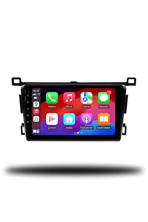 Rav4 2013-2018 Uyumlu Android Multimedya   CarPlay + 4GB RAM + 64GB Hafıza