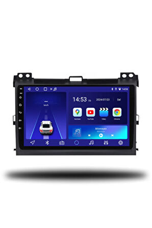 Toyota Land Cruiser Prado 2004-2009 Uyumlu Android Multimedya + CarPlay + 6gb ram + 128gb Hafıza