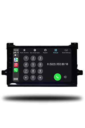 Toyota Prius 2010-2016 Uyumlu Android Multimedya + CarPlay + 4GB RAM + 64GB Hafıza