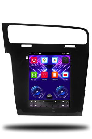 VW Golf 7 2013-2021 Tesla Android Carplay Multimedya + CarPlay + AndroidAuto + 4GB RAM + 64GB Hafıza