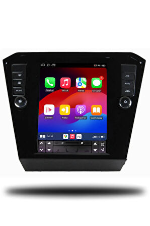 VW Passat B8 2015-2022 Tesla Android Multimedya + CarPlay + Android Auto + 4GB RAM + 64GB Hafıza