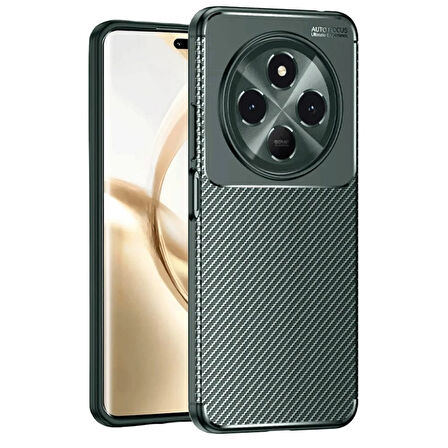 Gpack Tecno Spark 30C uyumlu Kılıf Negro Karbon Görünümlü Silikon