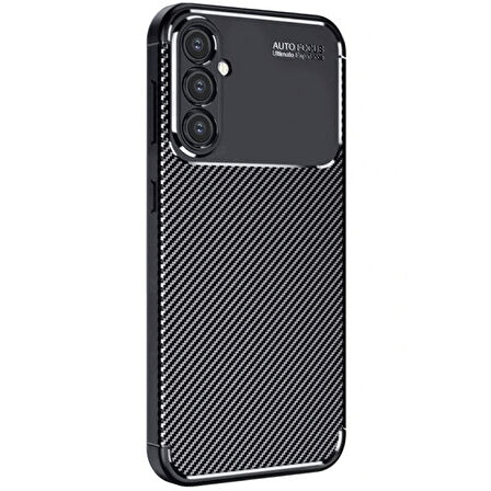 Gpack Samsung Galaxy A16 uyumlu Kılıf Negro Karbon Görünümlü Silikon