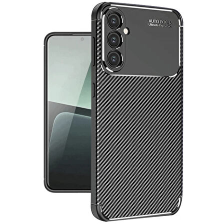 Gpack Samsung Galaxy A16 uyumlu Kılıf Negro Karbon Görünümlü Silikon