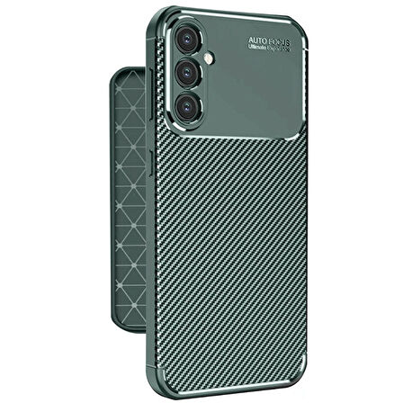Gpack Samsung Galaxy A16 uyumlu Kılıf Negro Karbon Görünümlü Silikon