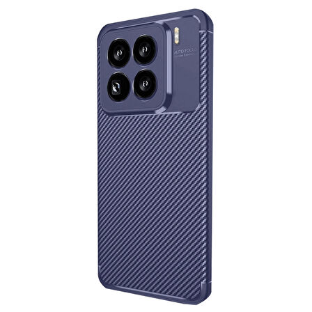 Gpack Xiaomi 15 Pro uyumlu Kılıf Negro Karbon Görünümlü Silikon