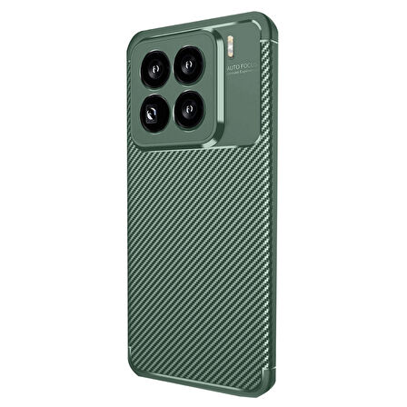 Gpack Xiaomi 15 Pro uyumlu Kılıf Negro Karbon Görünümlü Silikon