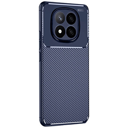 Gpack Xiaomi Redmi Note 14 Pro Plus uyumlu Kılıf Negro Karbon Görünümlü Silikon