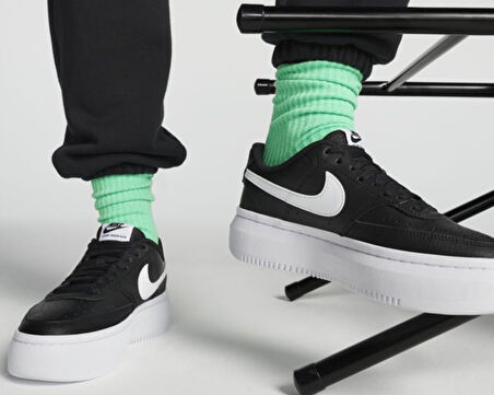 Nike Kalın Taban Air Force Dm0113-002 W Court Vision Alta Ltr Unisex Günlük Spor Ayakkabı