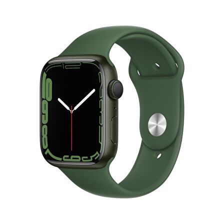 Apple Watch Series 7 GPS, 45mm Yeşil Alüminyum Kasa ve Clover Spor Kordon -  MKN73TU/A