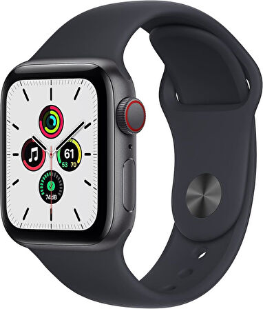 Apple Watch SE GPS + Cellular 40mm Uzay Grisi Alüminyum Kasa ve Spor Kordon Akıllı Saat (Apple Türkiye Garantili)