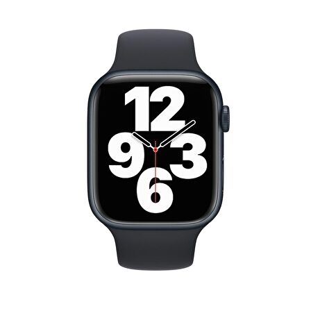 Apple Watch 45mm Midnight Spor Kordon Regular - MKUQ3ZM/A