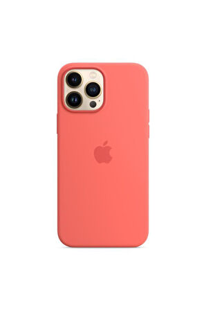Apple MagSafe özellikli Silikon Kılıf (iPhone 13 Pro Max) - Pembe Pomelo Outlet