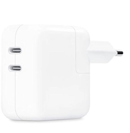 APPLE 35 W CIFT USB-C BAGLANTI NOKTALI GUC ADAPTORU BEYAZ