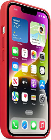iPhone 14 için MagSafe özellikli Silikon Kılıf - (PRODUCT)RED Outlet
