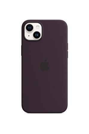 APPLE IPHONE 14 PLUS SILICONE CASE WITH MAGSAFE - ELDERBERRY