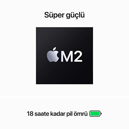 MacBook Air 15 inç M2 çip 8 Çekirdekli CPU ve 10 çekirdekli GPU 256GB - Uzay Grisi - MQKP3TU/A