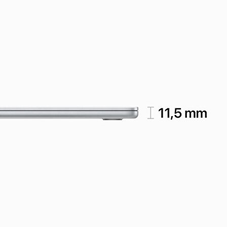 MacBook Air 15 inç Apple M2 Çip 8 Çekirdekli CPU ve 10 Çekirdekli GPU 8GB RAM 512GB MQKT3TU/A - Gümüş