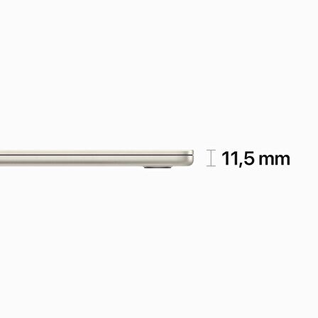 MacBook Air 15 inç M2 çip 8 Çekirdekli CPU ve 10 çekirdekli GPU 256GB - Yıldız Işığı - MQKU3TU/A