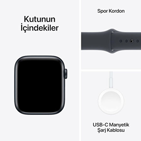 Apple Watch SE 2 2023 GPS 44mm Gece Yarısı Alüminyum Kasa ve Spor Kordon Akıllı Saat (Apple Türkiye Garantili)
