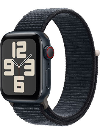 Apple Watch SE 2.Nesil (2023) GPS + Cellular 40mm Midnight Aluminium Case with Midnight Sport Loop OUTLET