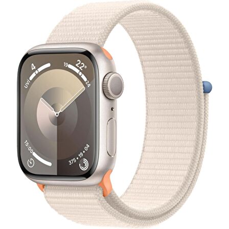 Apple Watch Series 9 GPS 41mm Yıldız Işığı Alüminyum Kasa ve Yıldız Işığı Spor Loop - MR8V3TU/A