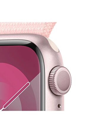 Apple Watch Series 9 GPS 41mm Pembe Alüminyum Kasa ve Uçuk Pembe Spor Kordon Akıllı Saat MR953TU/A