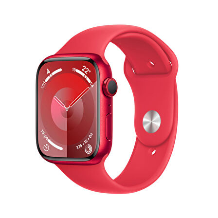 Apple Watch Series 9 GPS 45 mm PRODUCT(RED) Alüminyum Kasa ve (PRODUCT)RED Spor Kordon - S/M - MRXJ3TU/A