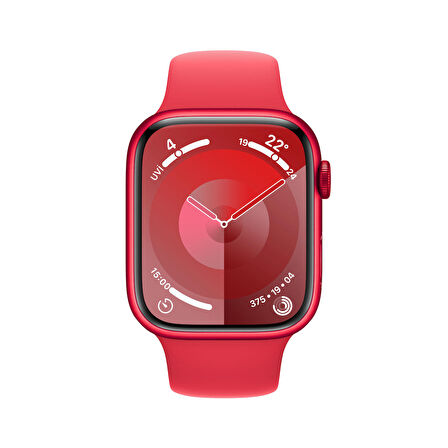 Apple Watch Series 9 GPS 45 mm PRODUCT(RED) Alüminyum Kasa ve (PRODUCT)RED Spor Kordon - S/M - MRXJ3TU/A