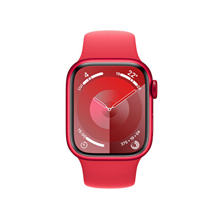 Apple Watch Series 9 GPS + Cellular 41 mm PRODUCT(RED) Alüminyum Kasa ve (PRODUCT)RED Spor Kordon - S/M - MRY63TU/A