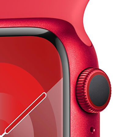 Apple Watch Series 9 GPS + Cellular 41 mm PRODUCT(RED) Alüminyum Kasa ve (PRODUCT)RED Spor Kordon - S/M - MRY63TU/A