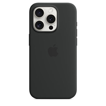 iPhone 15 Pro için MagSafe özellikli Silikon Kılıf - Siyah - MT1A3ZM/A