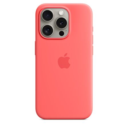 APPLE IPHONE 15 PRO SILIKON MAGSAFE KILIF GUAVA