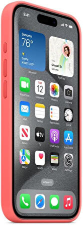 iPhone 15 MagSafe Özellikli Silikon Guava Kılıf MT0V3ZM/A Teşhir