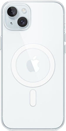 iPhone 15 Plus için MagSafe özellikli Şeffaf Kılıf Teşhir