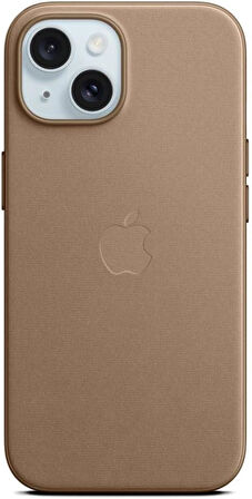 iPhone 15 MagSafe Özellikli Mikro Dokuma Vizon Grisi Kılıf MT3C3ZM/A Teşhir