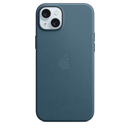 iPhone 15 Plus için MagSafe özellikli Mikro Dokuma Kılıf - Pasifik Mavisi - MT4D3ZM/A