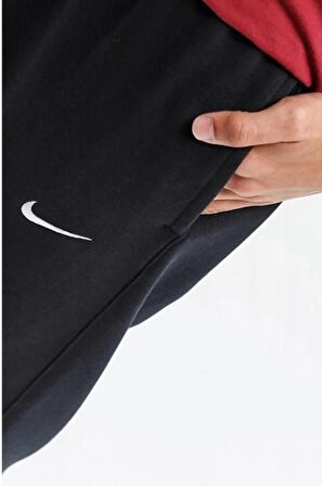 Nike Sportswear Clup Fleece Bol Kesim Siyah Erkek Eşofman Altı