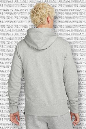 Nike Sportswear Full Zip Mens Hoodie Kapüşonlu Fermuarlı Gri Sweatshirt