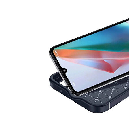 Gpack İnfinix Smart 9 uyumlu Kılıf Negro Karbon Görünümlü Silikon