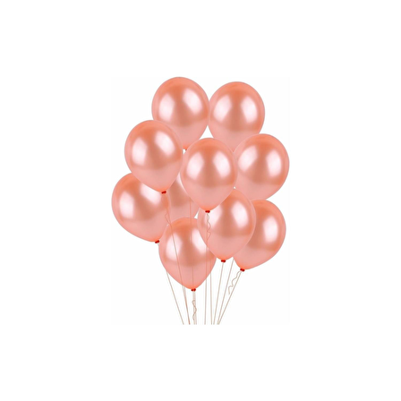 LATEKS BALON METALİK ROSE GOLD 12'Lİ