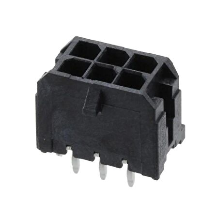 6 Pin Micro Fit 3.0 mm Konnektör Kart Tipi 180 derece