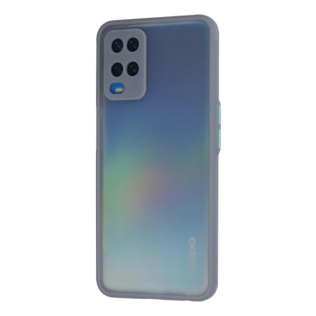 Oppo A54 4G Kılıf Montreal Silikon Kapak - Gri